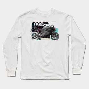 Ride ducati supersport 17 cyber Long Sleeve T-Shirt